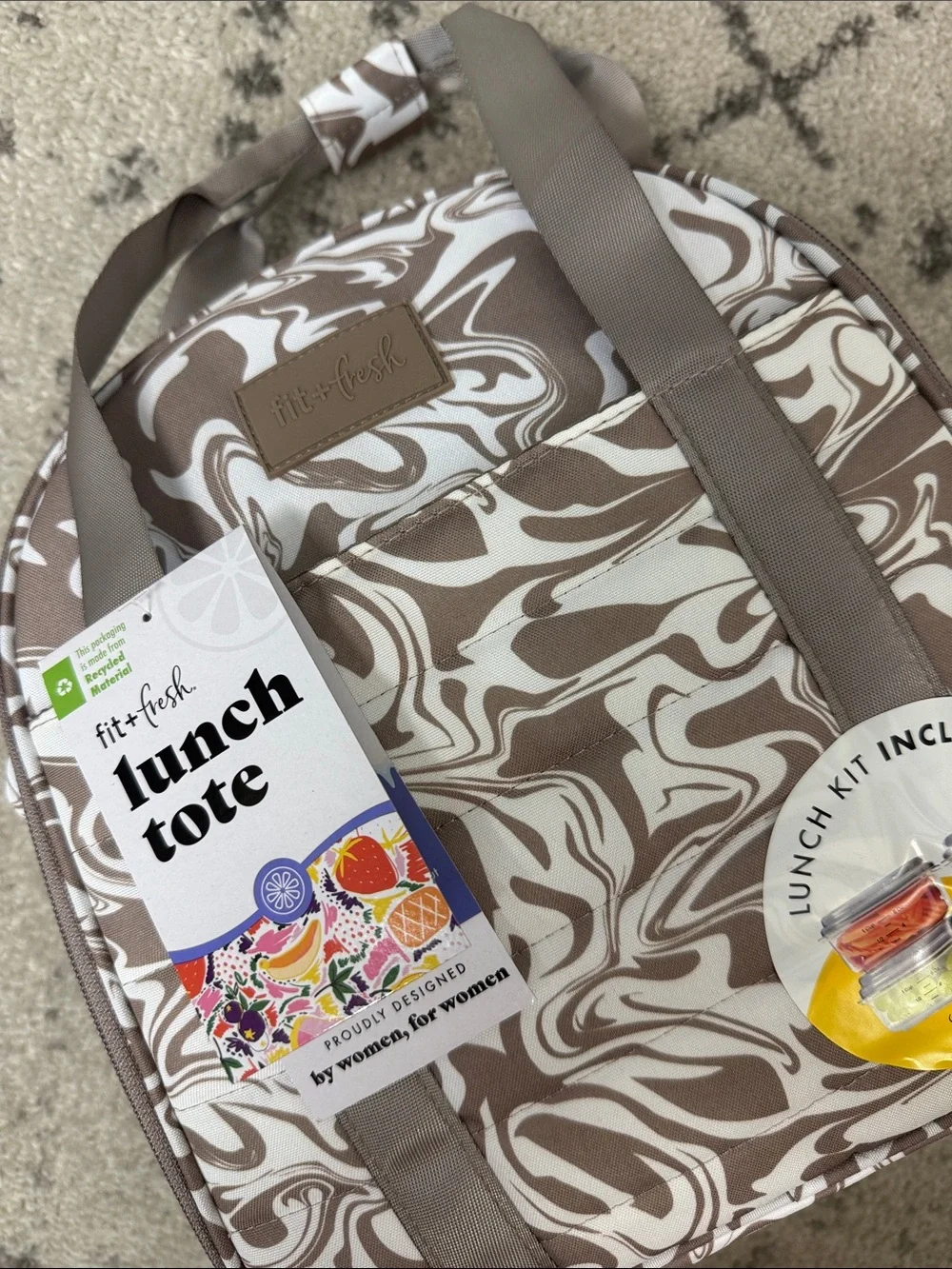 NWT Fit & Fresh Marina Insulated Lunch Kit/Tote